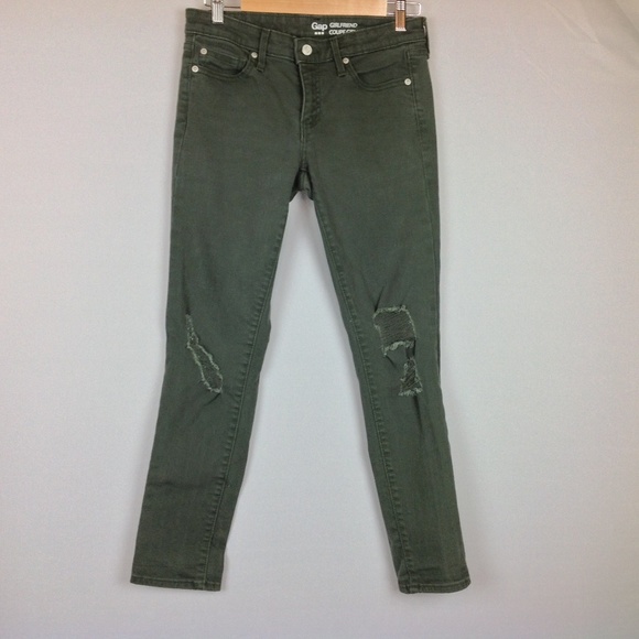 GAP Jeans Gap Skinny Jeans Womens 2 Army Green Girlfriend Poshmark
